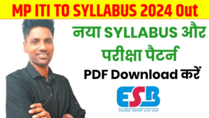 MP Vyapam ITI TO Syllabus 2024 Download PDF in Hindi 2024 lMP Vyapam ITI Training Officer Syllabus 2024