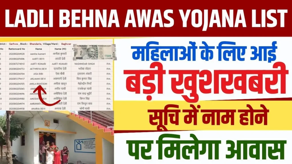 Ladli Behna Awas Yojana List