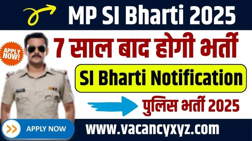MP Police SI Vacancy 2025