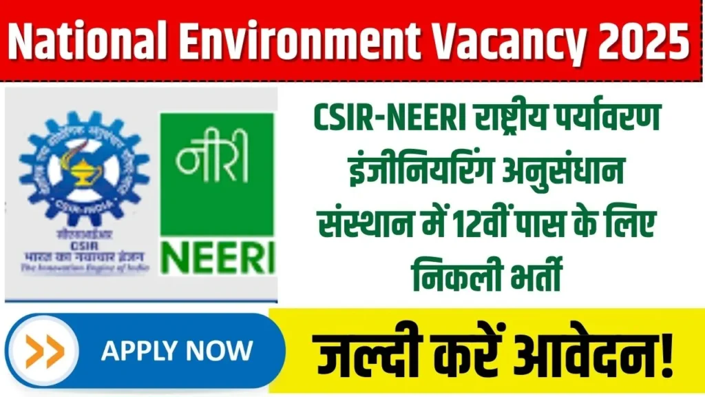 National Environment Vacancy 2025