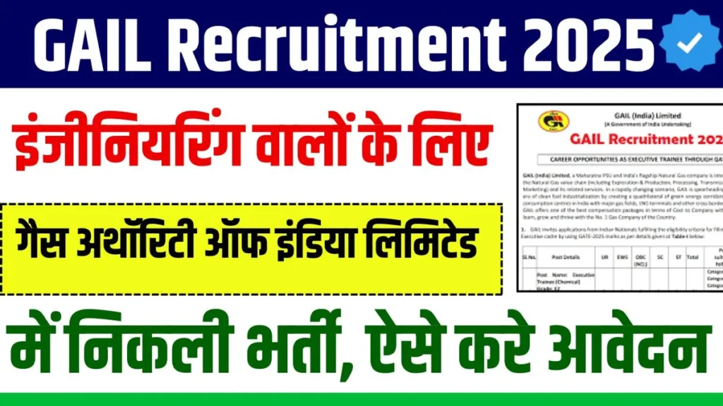 GAIL Recruitment 2025