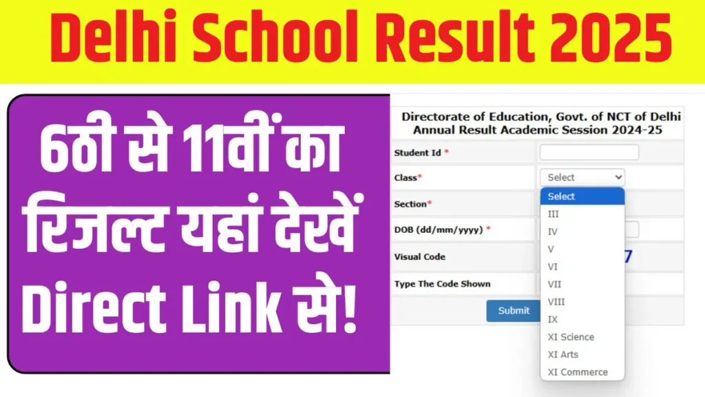 Delhi School Result 2025