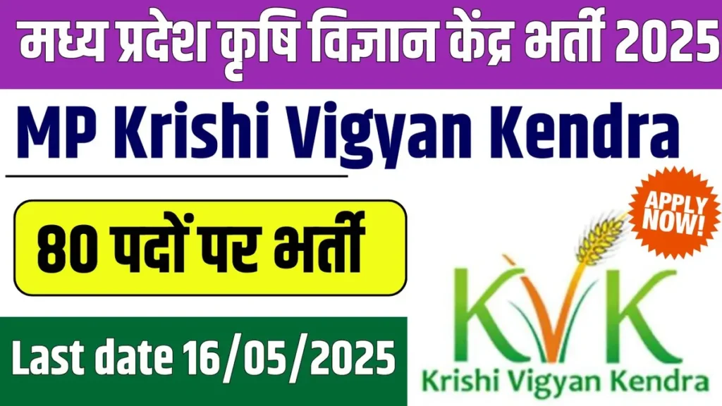 MP Krishi Vigyan Kendra Vacancy 2025